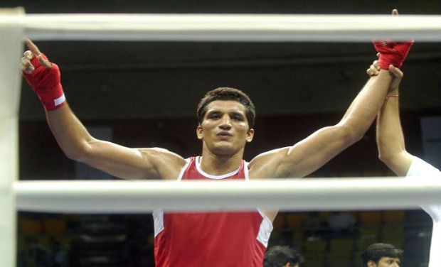 India's top boxer Dinesh Kumar has sustained injuries when the vehicle he was travelling in was involved in a collision with a truck near Samana, police said on Monday. Photo: Screengrab India's top boxer Dinesh Kumar has sustained injuries when the vehicle he was travelling in was involved in a collision with a truck near Samana, police said on Monday. Photo: Screengrab